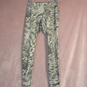 Womens Nike Yellow Grey Leggings Size M
